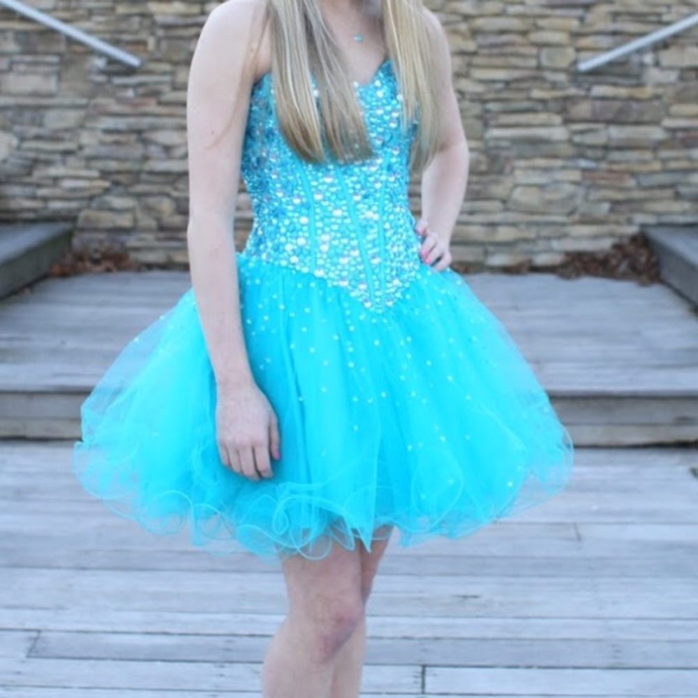 blue formal dress!